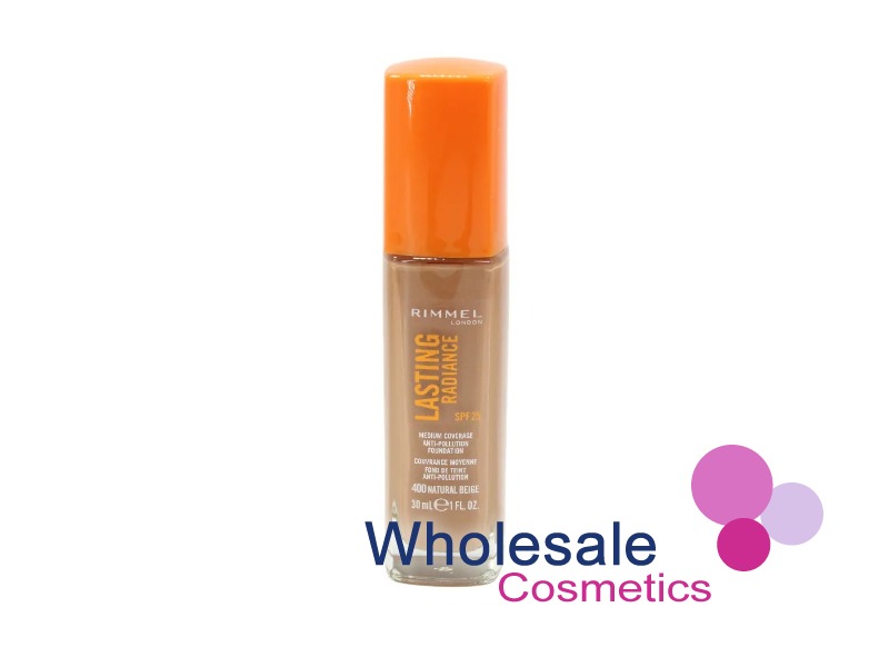 6 x Rimmel Lasting Radiance Foundation - 400 NATURAL BEIGE